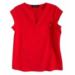 Ivanka Trump Women’s Tank Top Blouse V-Neck Formal Short Sleeve Size S